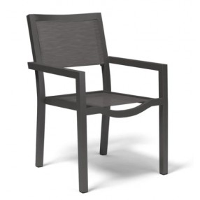 Sunset West Vegas Stackable Sling Dining Chair - Angled View