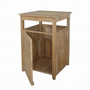 Anderson Teak Cobana Large Trash Bin Open View