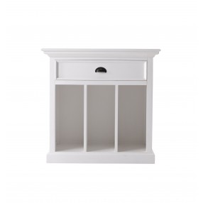 Nova Solo Halifax Grand Bedside Table With Dividers - Front Angle