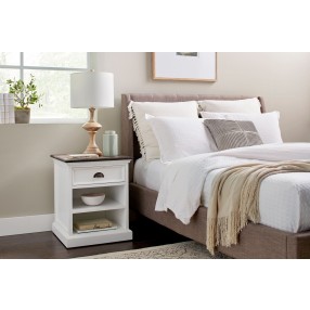 Nova Solo Halifax Accent Bedside Table with Dividers - Lifestyle