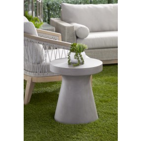 Essentials For Living Tack Accent Table in Slate Gray Concrete - Lifestyle