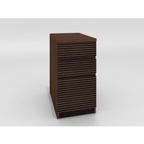 Furnitech Tango Brazilian Cherry 3 Drawer File Cabinet in Cognac