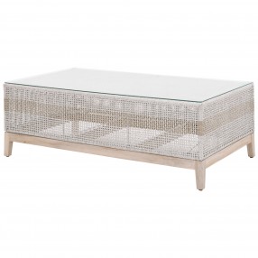 Essentials For Living Tapestry Outdoor Coffee Table - Front Side Angle