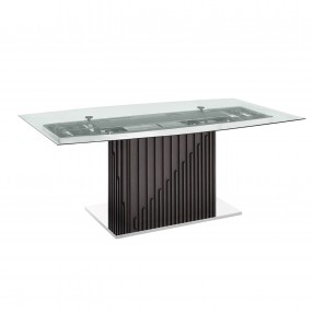 Casabianca MOON Non-extendable Frame Dining Table With Dark Gray Oak Base