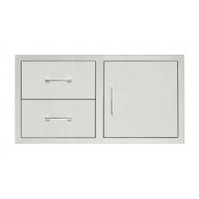 TrueFlame 42" 2-Drawer And Access Door Combo