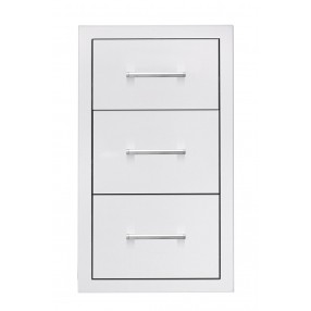 TrueFlame 17" Triple Drawer - Front