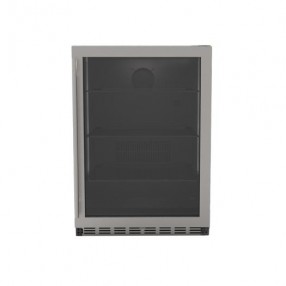 TrueFlame 5.1 Cu. Outdoor Rated Fridge With Glass Door - Door Closed