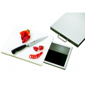 TrueFlame 14" x 10" Trash Chute & Cutting Board With Lid