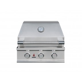 TrueFlame E Series 25" 3 Burner Gas Grill - Lid Closed