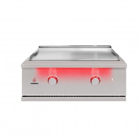 TrueFlame 30" Griddle Grill - Front and Opened
