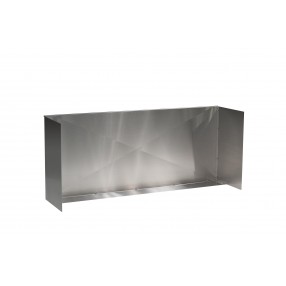 48" Stainless Steel Wind Guard (Fits 36-44" Grills) - Angled