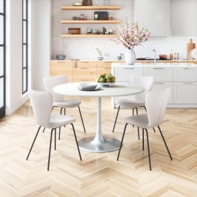 Thibideaux Dining Chair (Set of 2) in Ivory- Lifestyle 1