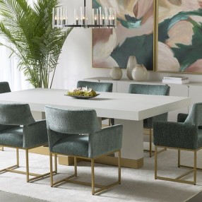 Sunpan Greco Dining Table in Gauntlet Grey 95.5'' - Lifestyle