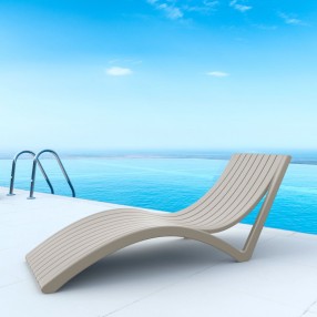 Compamia sundance pool chaise lounge white shop