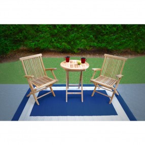 Tortuga Outdoor Jakarta 3Pc Folding Bistro Set
