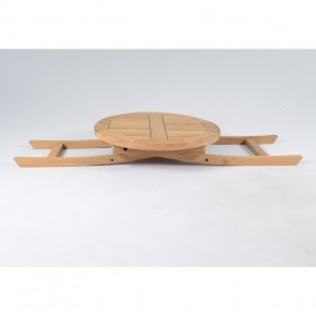 Tortuga Outdoor Jakarta Folding Bistro Table Full Open