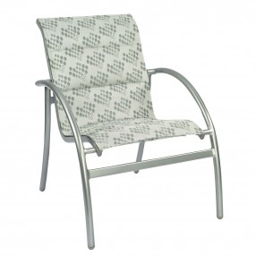 Woodard Tribeca Padded Dining Armchair - Angled