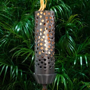 The Outdoor Plus Honeycomb Torch - Stainless Steel