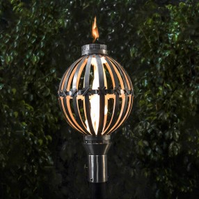 The Outdoor Plus Globe Torch - Stainless Steel