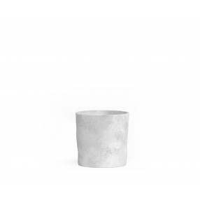 Azzurro Living Tulum 14" Pot In White Rock Concrete