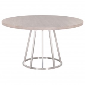 Turino Carrera 54 Round Dining Table Top - Natural Gray - Front