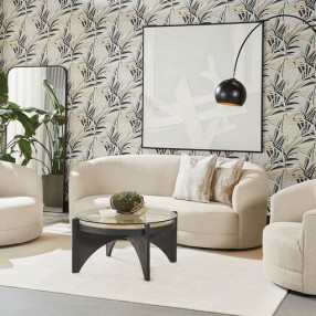Sunpan Grimaldi Sofa in Liv Sand - Lifestyle