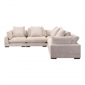 Moe's Home Collection Tumble Classic L Modular Sectional, Cappucino - AngleMoe's Home Collection Tumble Classic L Modular Sectional, Cappucino - Angle