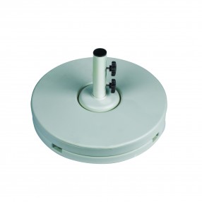 70 pound - 20" Diameter Resin Coated Concrete Base - Silver Mist