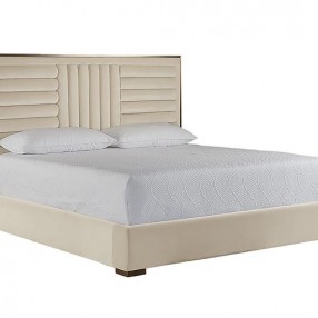 Sunpan Imogen Bed Queen / King in Antonio Porcelain - Front Side Angle