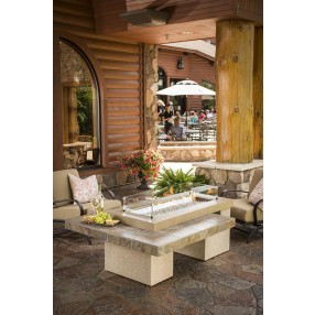 Outdoor Greatroom Company Uptown Fire Pit Table - CF 1242 - Lifestyle