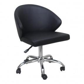 Moe's Home Collection Albus Swivel Office Chair - Black - Perspective