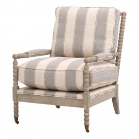 Essentials for Living Rouleau Club Chair - Front Side Angle