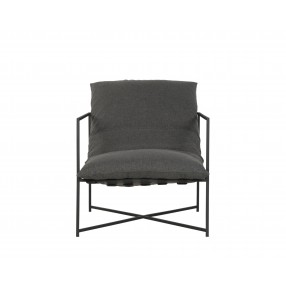 Sunpan Mallorca Lounge Chair - Gracebay Grey - Front Angle