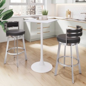 Valleta Bar Table in White- Lifestyle 1