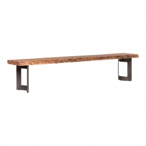 Moe's Home Collection Bent Extra Small Bench - Smoked - Perspective