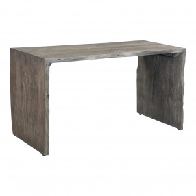 Moe's Home Collection Tyrell Desk, Grey - Front Side Angle