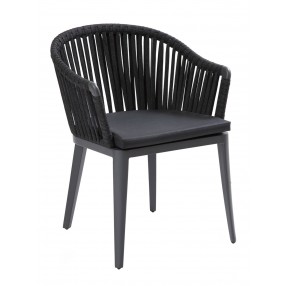 Vero Beach Armchair  - Front - Black Cushion