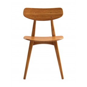 Greenington Cassia Dining Chair, Amber, (Set of 2), Front Angle