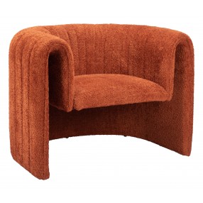 Viana Accent Chair Burnt Orange - Angled