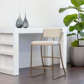Sunpan Makena Counterstool Monument Oatmeal - Lifestyle
