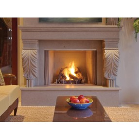 Superior Fireplaces 36" Fireplace With White Herringbone/Stacked Refractory Panels With Electronic Ignition In Natural/Propane