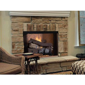 Superior Fireplaces 36" Vent Free Masonry Firebox - Lifestyle