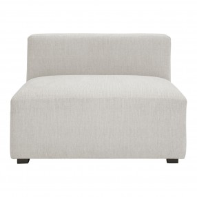 Moe's Home Collection Romy Armless Chair Cream/Dark Green - Front Angle