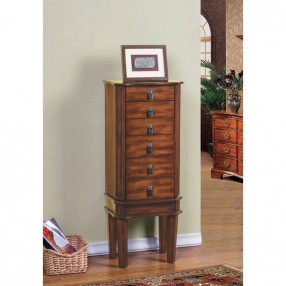 W-Unlimited Bedford Jewelry Armoire with Coffee Lining- Lifestyle