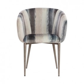 Sunpan Lydia Dining Chair - Shoreline Grey - Front Angle