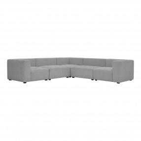 Moe's Home Collection Romy Classic L Modular Sectional Cream - Front Angle