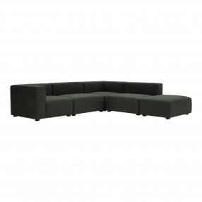 Moe's Home Collection Romy Dream Modular Sectional Dark Green - Front View