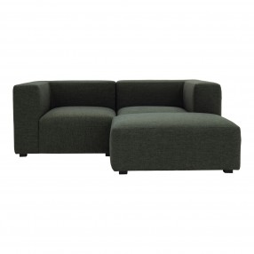 Moe's Home Collection Romy Nook Modular Sectional Dark Green- Front Angle