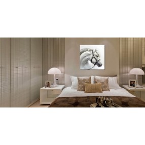 J&M Furniture Acrylic Wall Art White Horse | SB-61184