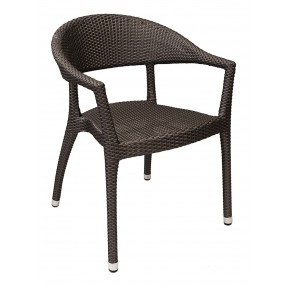 Hand Woven PE Synthetic Wicker Arm Chair - WIC-11